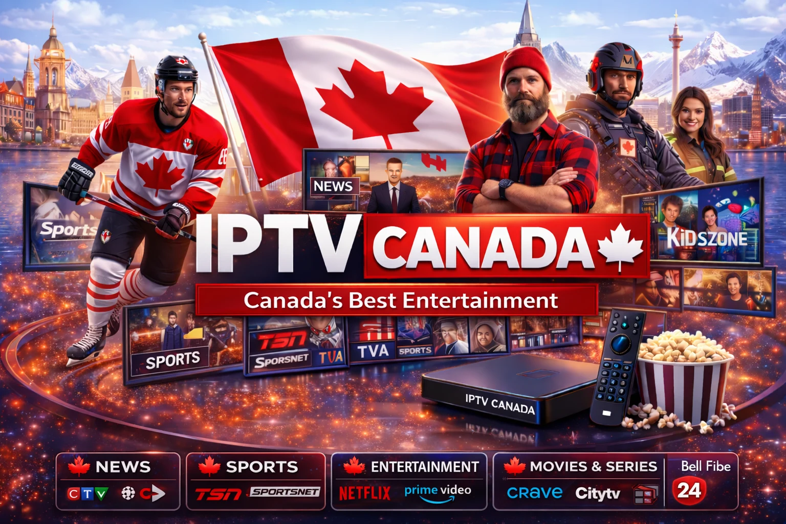 IPTV Canada — 50,000+ channels in 4K Ultra HD